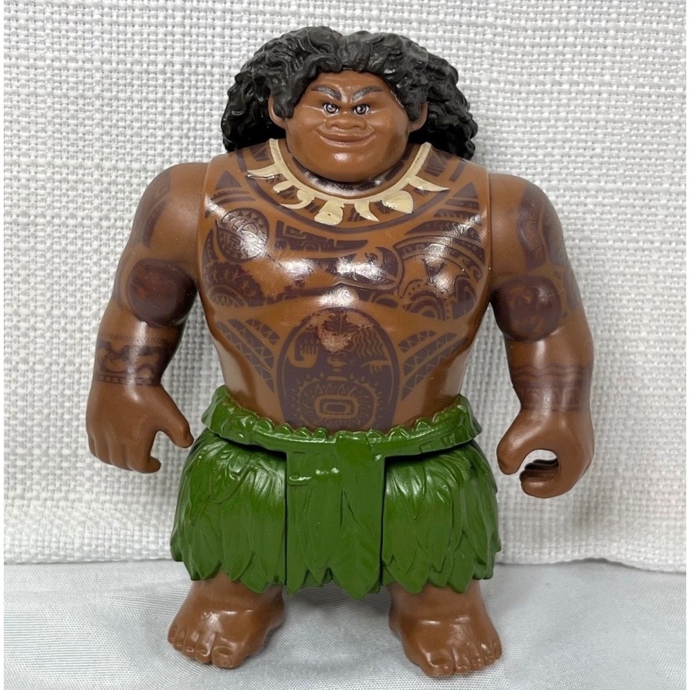 Disney Moana Maui Action Figure 4 inch Tattooed Demigod Toy 1186 MJ 1 NL